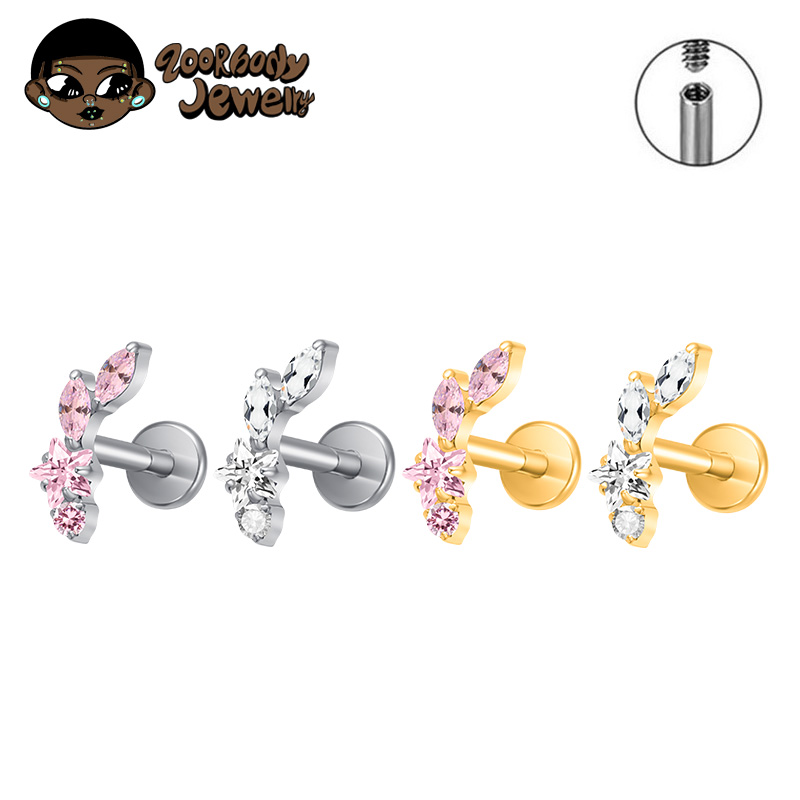 Zoor Body Jewelry - ASTM F136 Titanium Constellation Star Conch