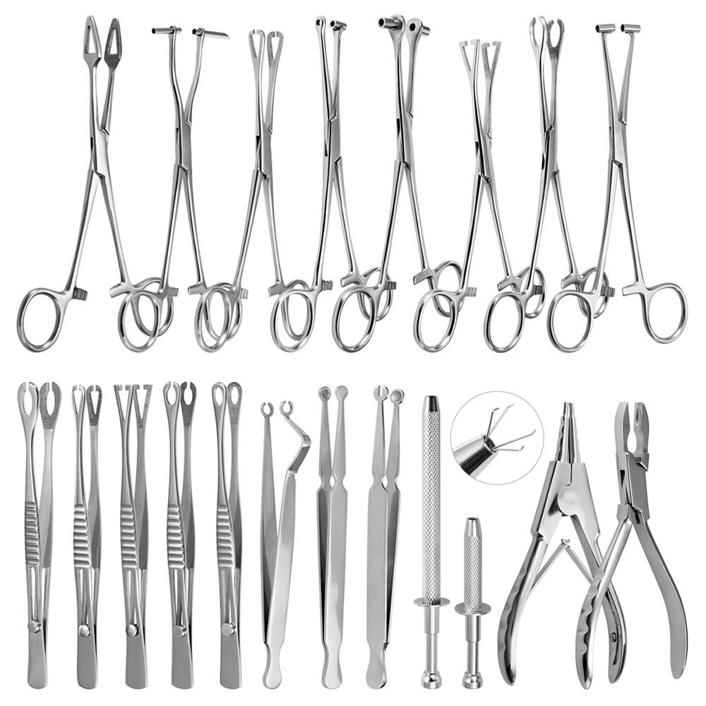 Body Jewelry Ring Opening Pliers - Body Piercing Tool Needle Pipe Clamp