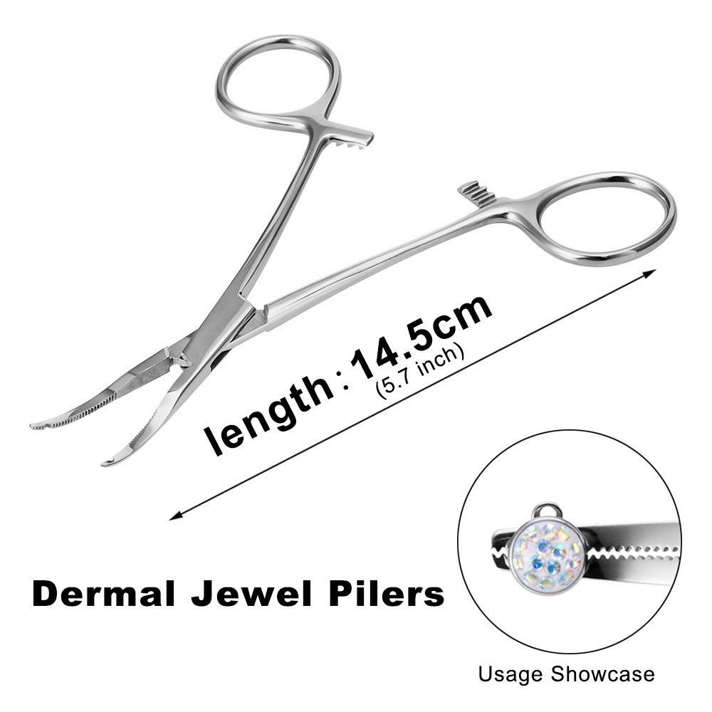 Body Jewelry Ring Opening Pliers - Surgical Steel Body Piercing Tool Straight