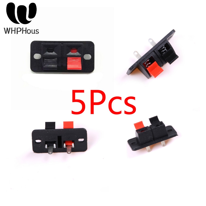 Threadless Push Pin - 5Pcs 2 Positions Connector Terminal Push-in