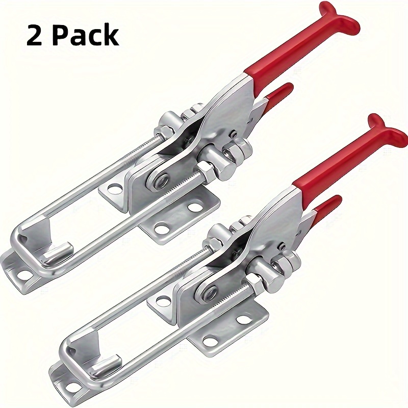 Threadless Push Pin - 2Pcs Heavy-Duty Clamps Adjustable U-Shaped Self-Locking