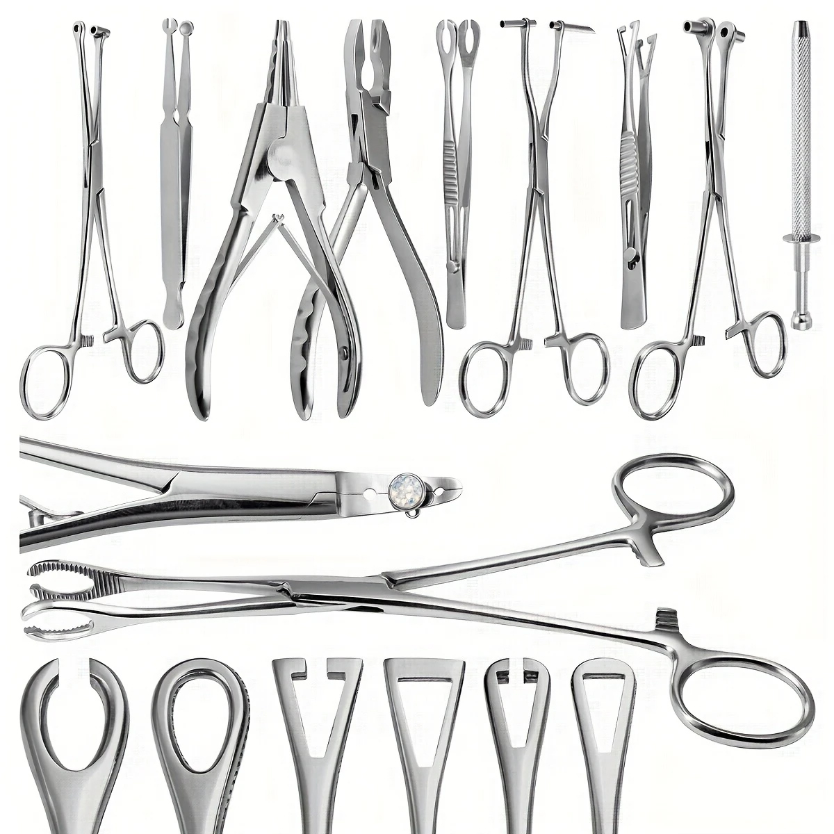 Body Jewelry Ring Opening Pliers - Body Piercing Tool Needle Pipe Clamp