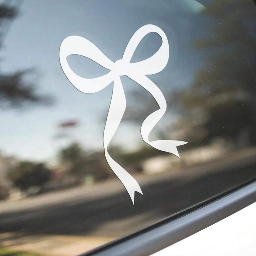 1 Pc Bow Car Decal, Vinyl Girl - Body Jewelry Stickers 评论和价格