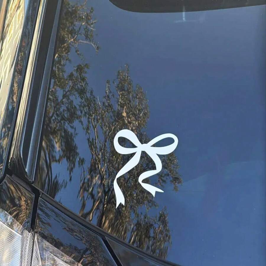 1 Pc Bow Car Decal, Vinyl Girl - Body Jewelry Stickers 评论和价格