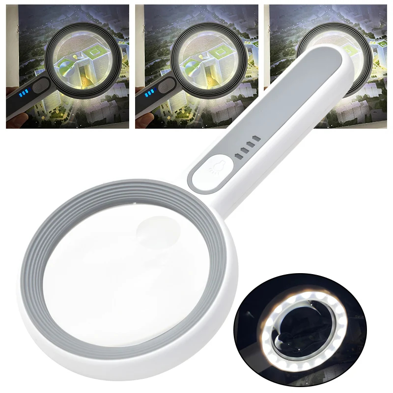 Rechargeable Handheld Magnifie - Body Jewelry Websites 评论和价格