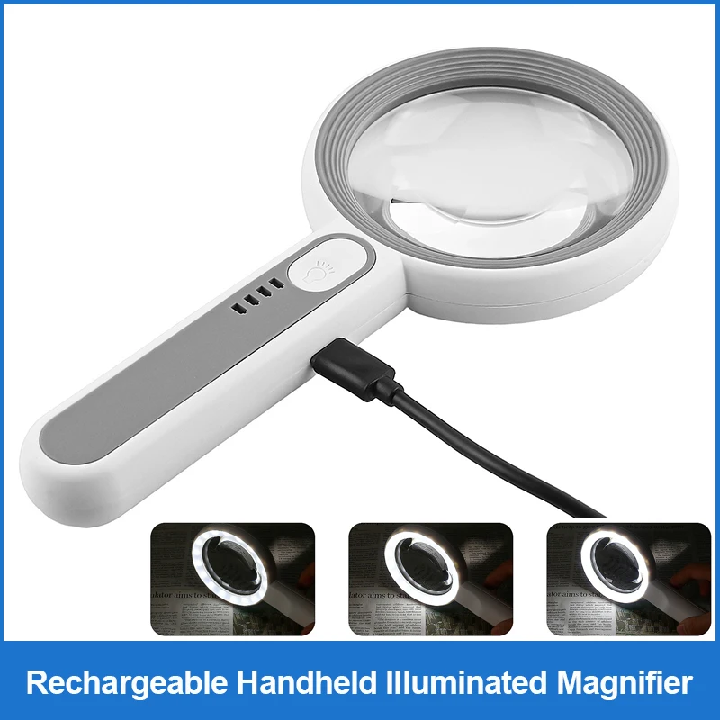 Rechargeable Handheld Magnifie - Body Jewelry Websites 评论和价格
