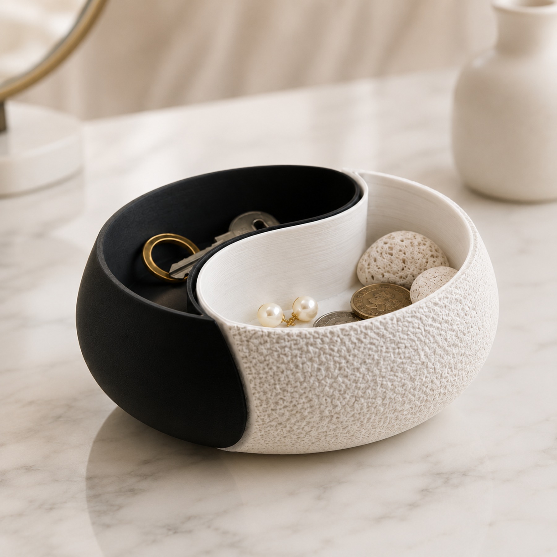 1-Piece Black and White Color  - Body Jewelry Websites 评论和价格
