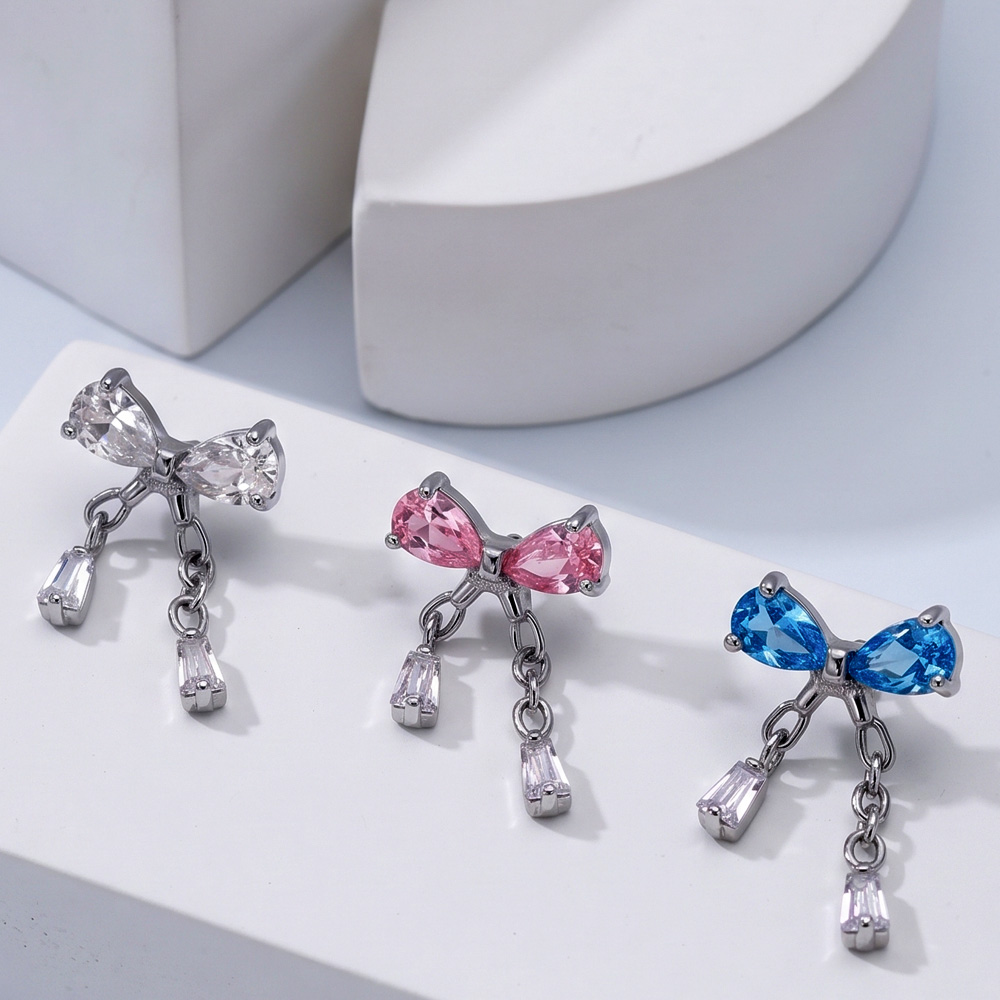 ASTM F136 Titanium Bow Dangle  - Zoor Body Jewelry 评论和价格