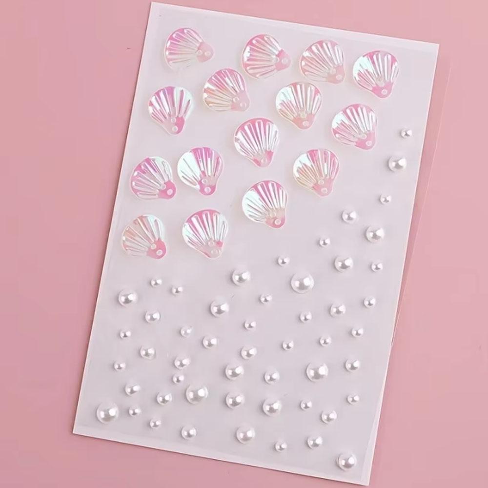 1Sheet Iridescent Shell Mixed  - Body Jewelry Stickers 评论和价格