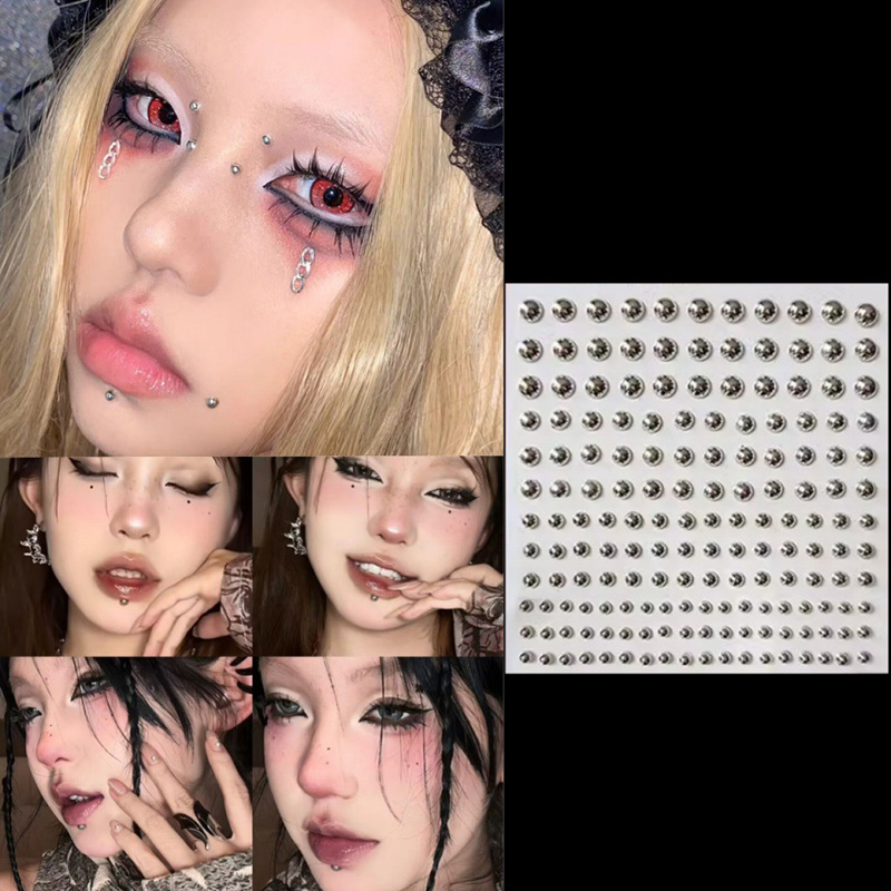 3D Face Eyes Party Makeup Tatt - Body Jewelry Stickers 评论和价格