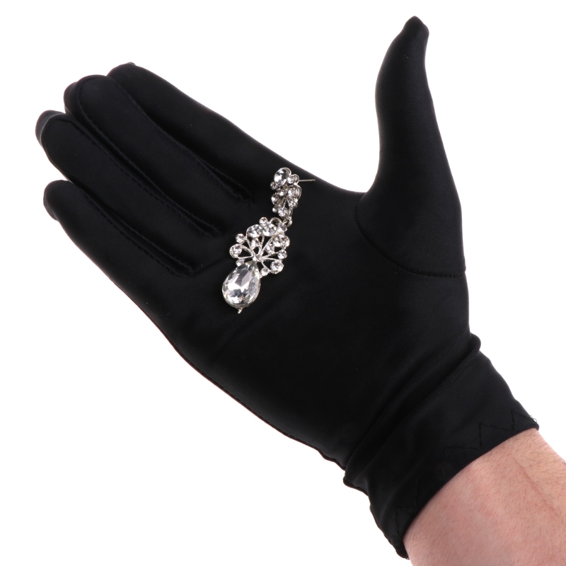 Black Cotton Gloves Jewelry Gl - Body Jewelry Websites 评论和价格