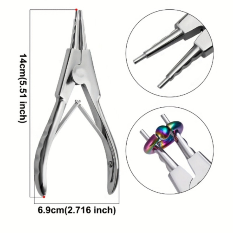 Stainless Steel Body Piercing  - Body Jewelry Ring Opening Pliers 评论和价格