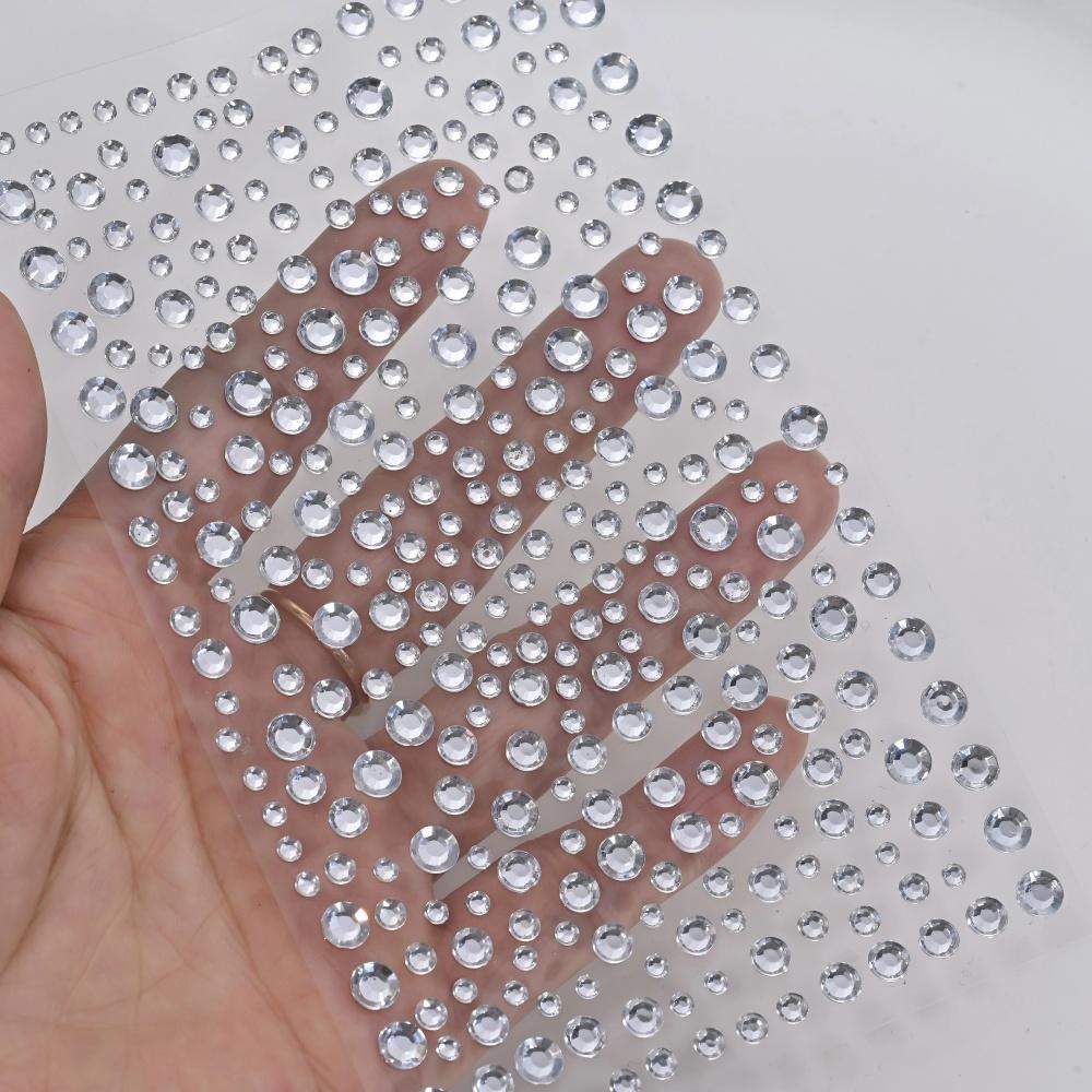 1 Sheet Silver-White Glitter 3 - Body Jewelry Stickers 评论和价格