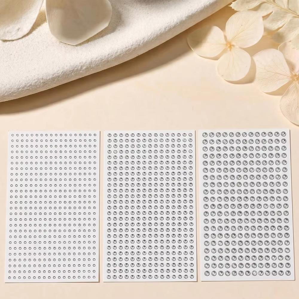 Fake Nose Rings Face Gems Hair - Body Jewelry Stickers 评论和价格