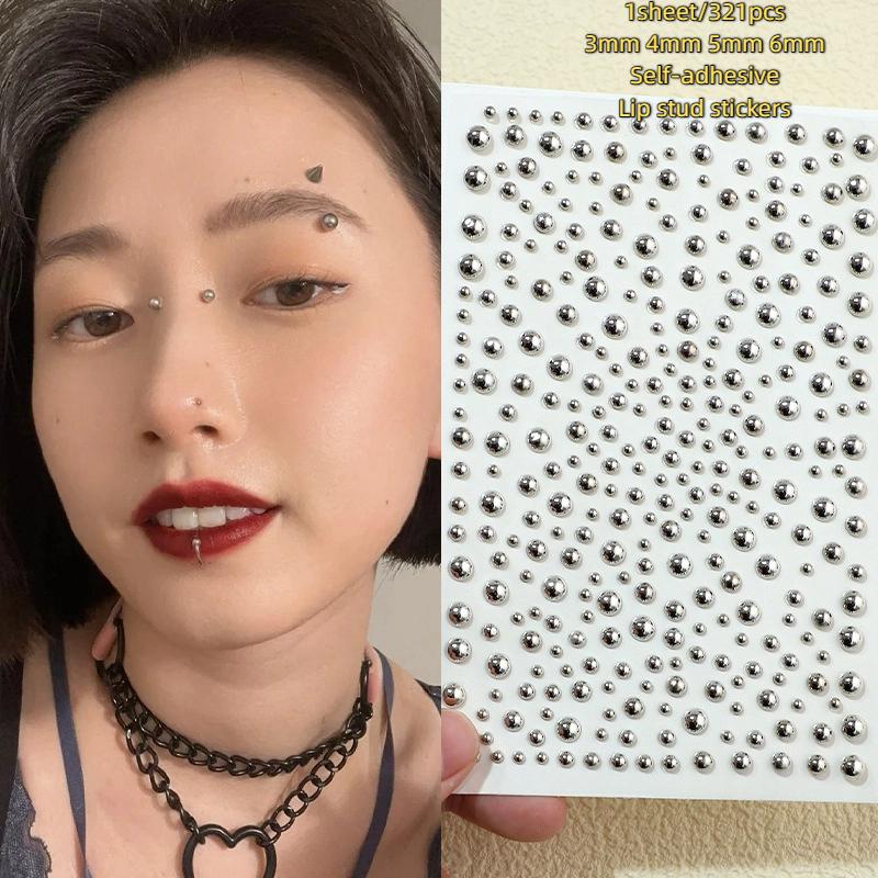 321pcs Non Piercing Lip Studs  - Body Jewelry Stickers 评论和价格