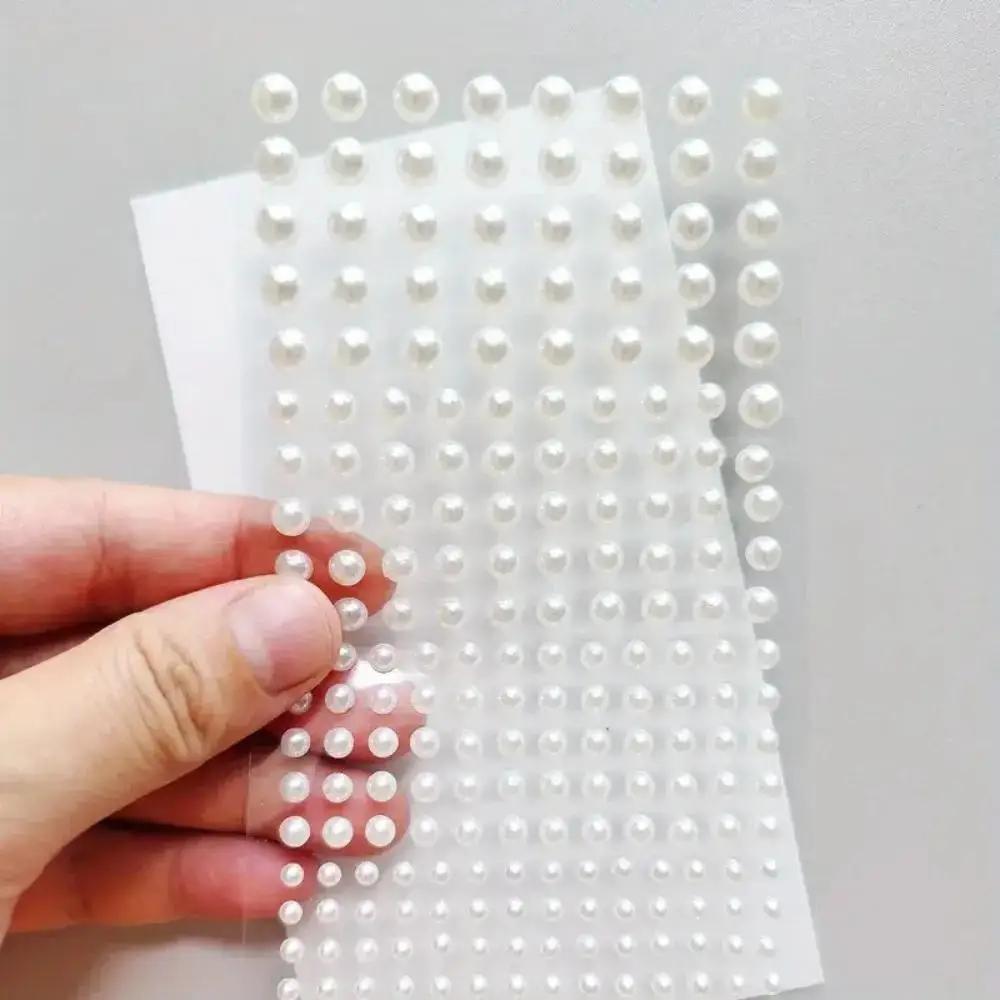 White ABS plastic pearl sticke - Body Jewelry Stickers 评论和价格