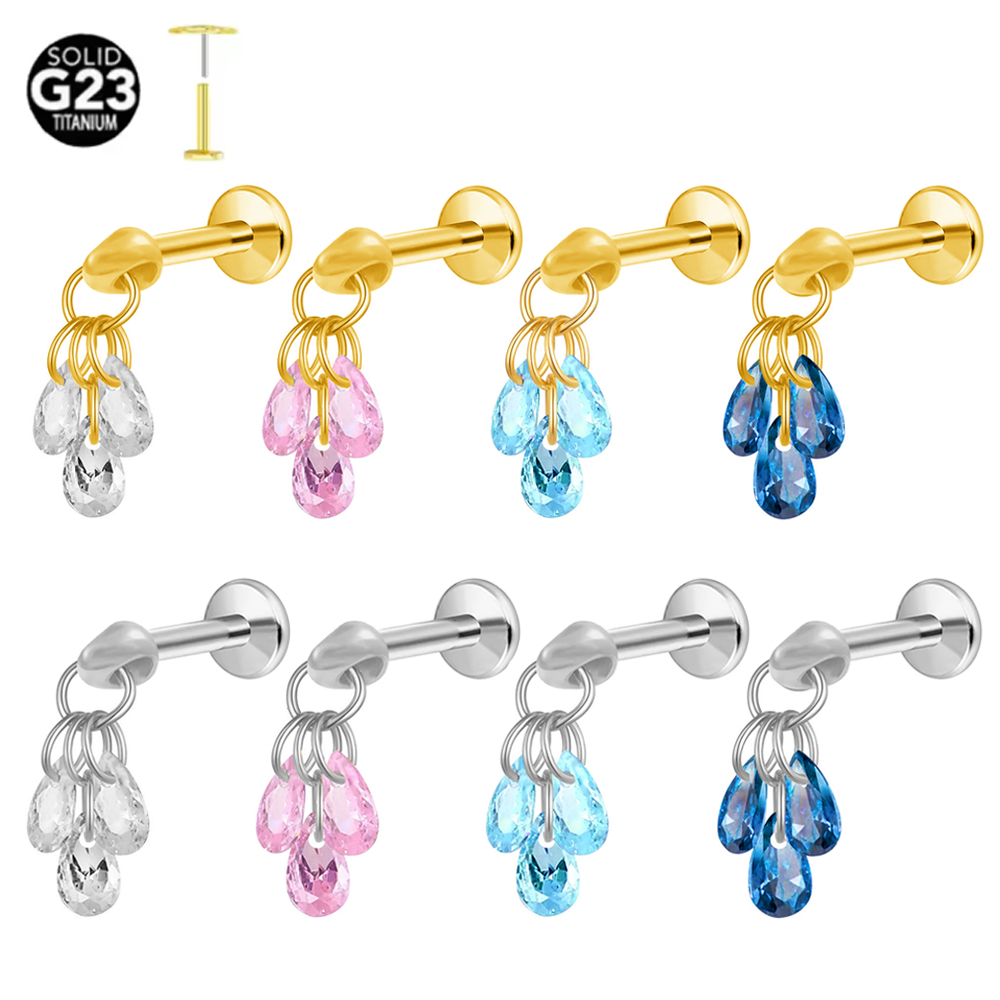 ASTM F136 G23 Titanium Teardro - Zoor Body Jewelry 评论和价格