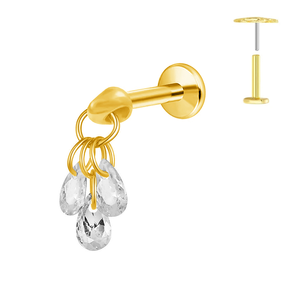 ASTM F136 G23 Titanium Teardro - Zoor Body Jewelry 评论和价格