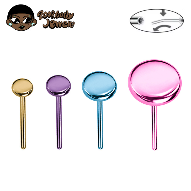 10pcs ASTM F136 Titanium Push  - Zoor Body Jewelry 评论和价格