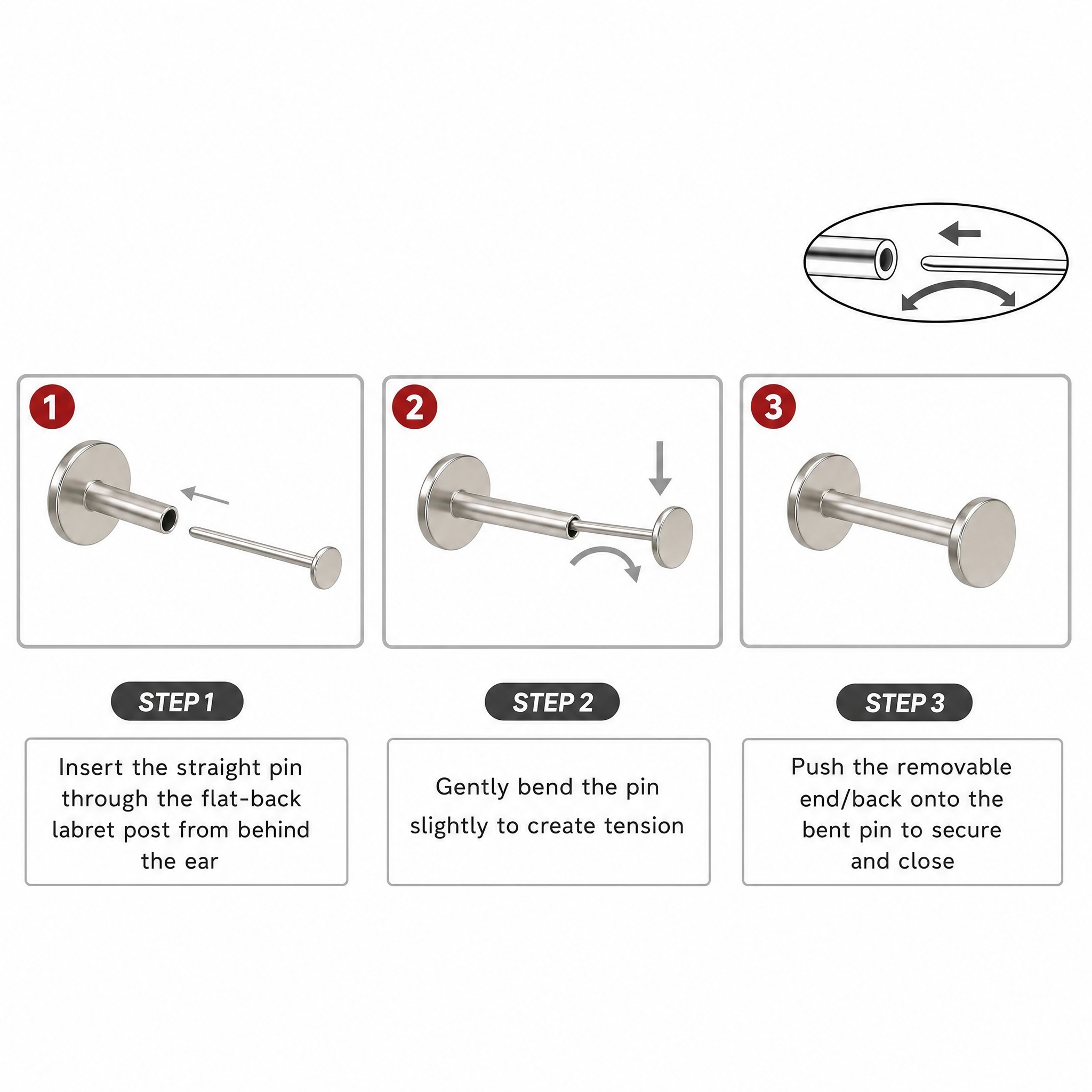 10pcs ASTM F136 Titanium Push  - Zoor Body Jewelry 评论和价格