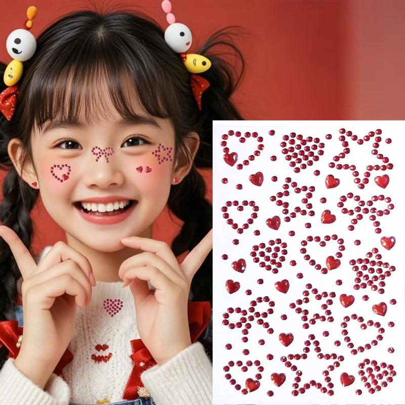 1 Sheet Colorful Self Adhesive - Body Jewelry Stickers 评论和价格