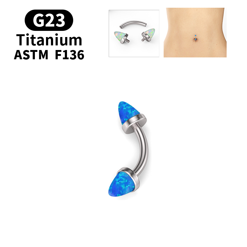 G23 Titanium Exquisite Opal Be - Zoor Body Jewelry 评论和价格