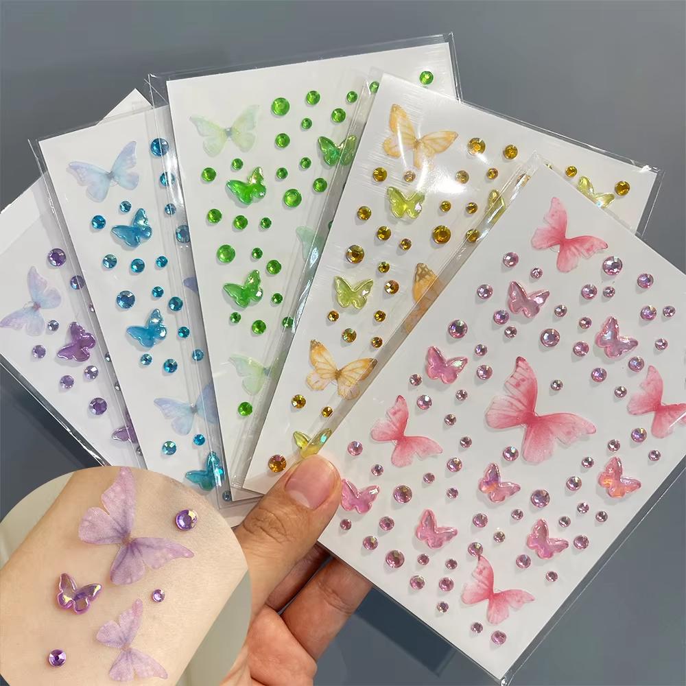 1sheet Eyes Face Makeup Butter - Body Jewelry Stickers 评论和价格