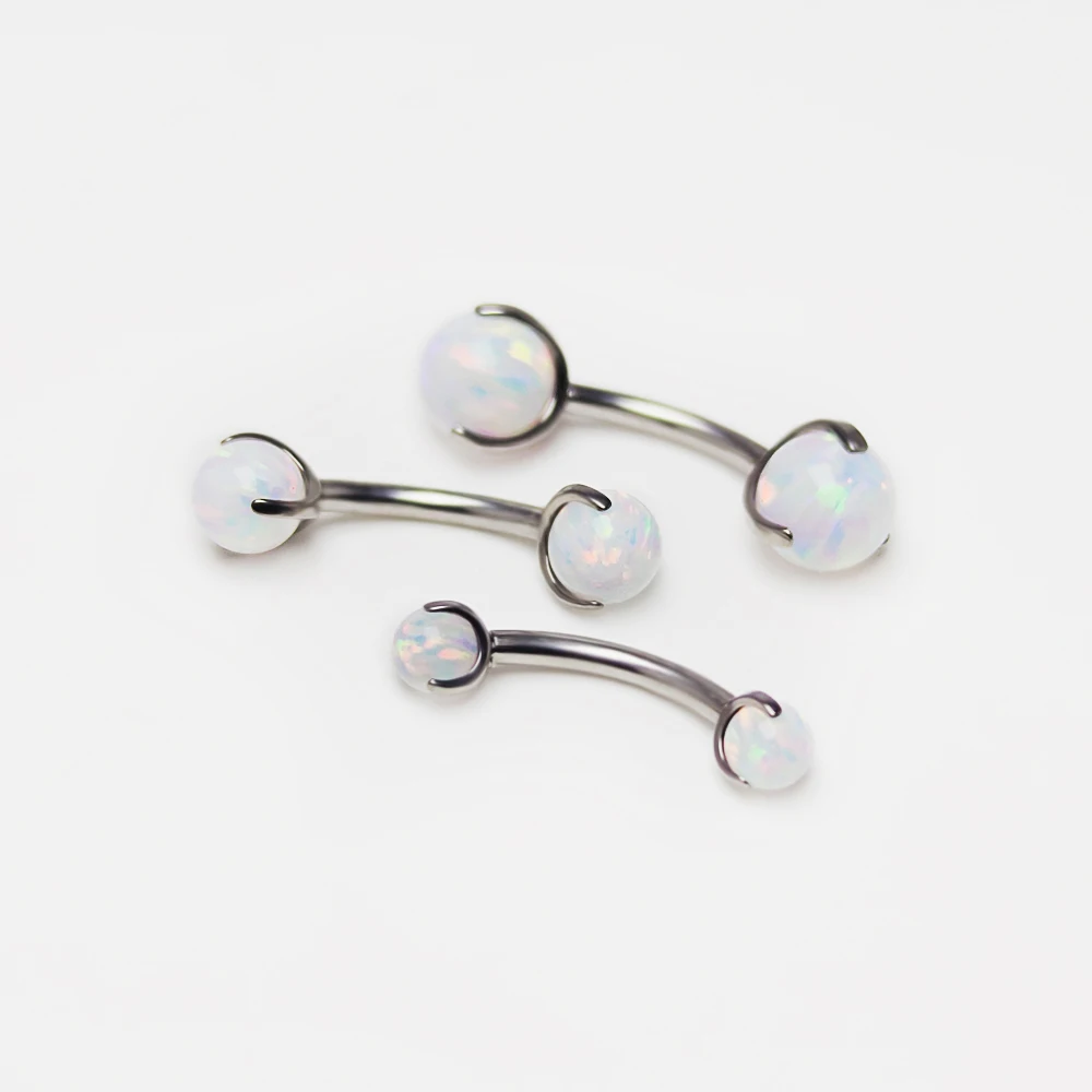 F136 Titanium Opal Eyebrow Pie - Zoor Body Jewelry 评论和价格