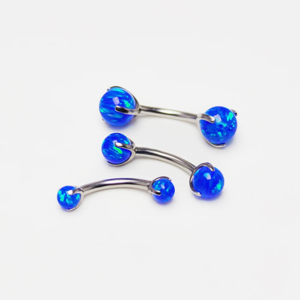 F136 Titanium Opal Eyebrow Pie - Zoor Body Jewelry 评论和价格