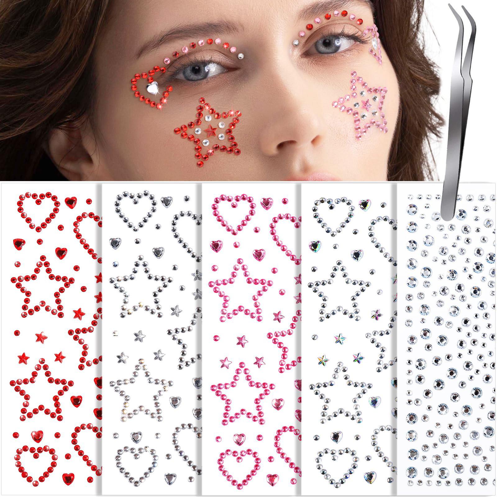 Face Gems Face Rhinestones Sta - Body Jewelry Stickers 评论和价格