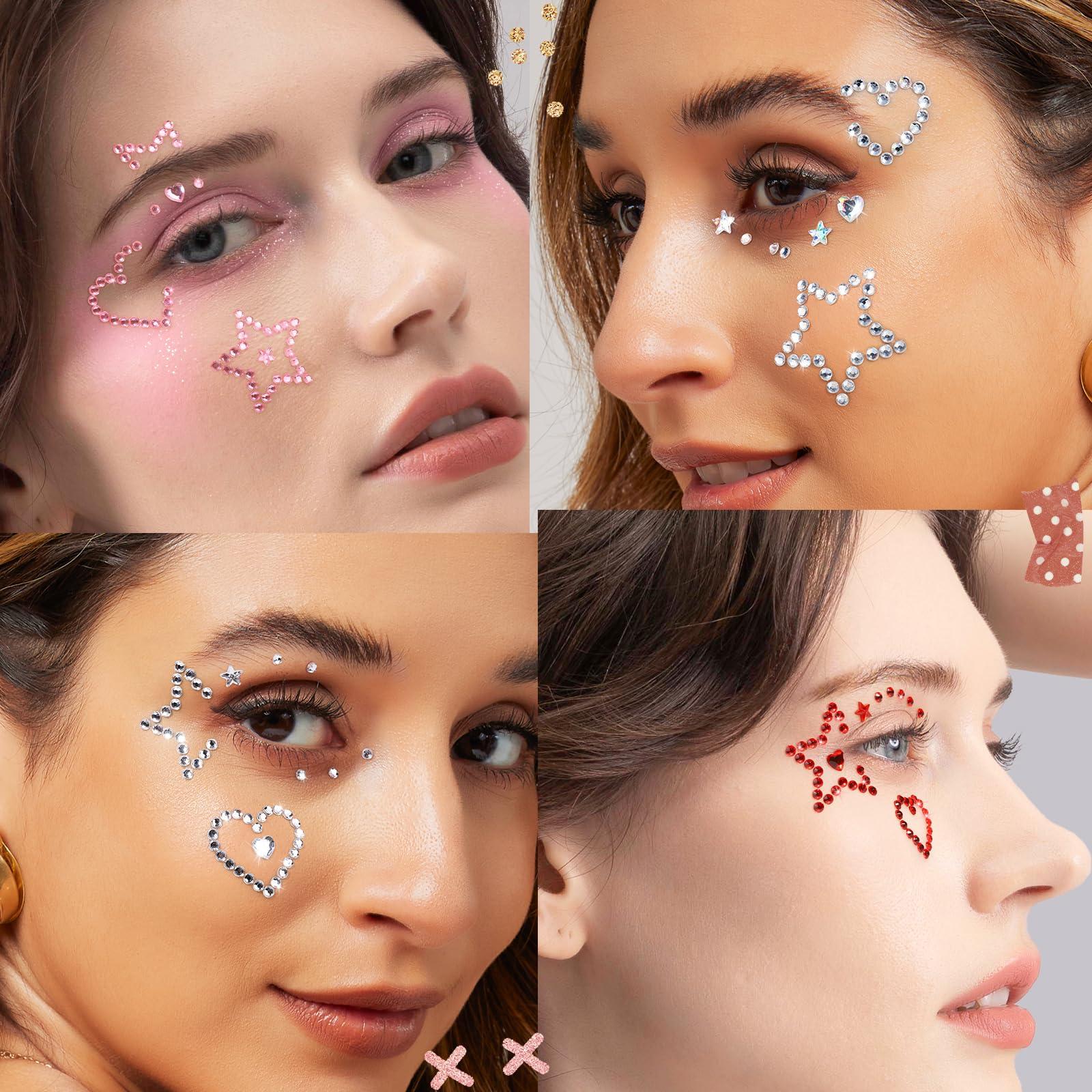 Face Gems Face Rhinestones Sta - Body Jewelry Stickers 评论和价格