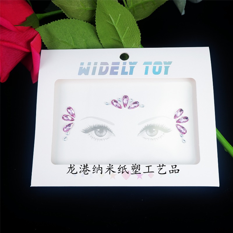 Sparkling Acrylic Rhinestone F - Body Jewelry Stickers 评论和价格